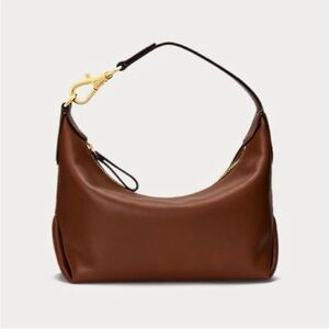 Leather Small Kassie Convertible Bag Ralph Lauren Tan